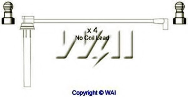 WAIglobal SL673 Ignition Cable Kit